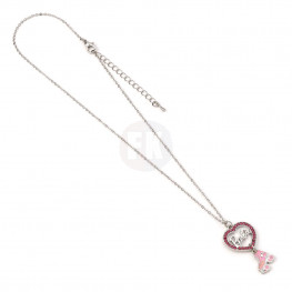 Barbie Pendant & Necklace Crystal Heart and Roller Skate
